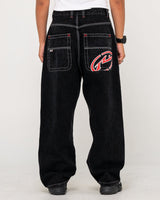 Rusty Turbo Baggy Black Out Denim Jeans