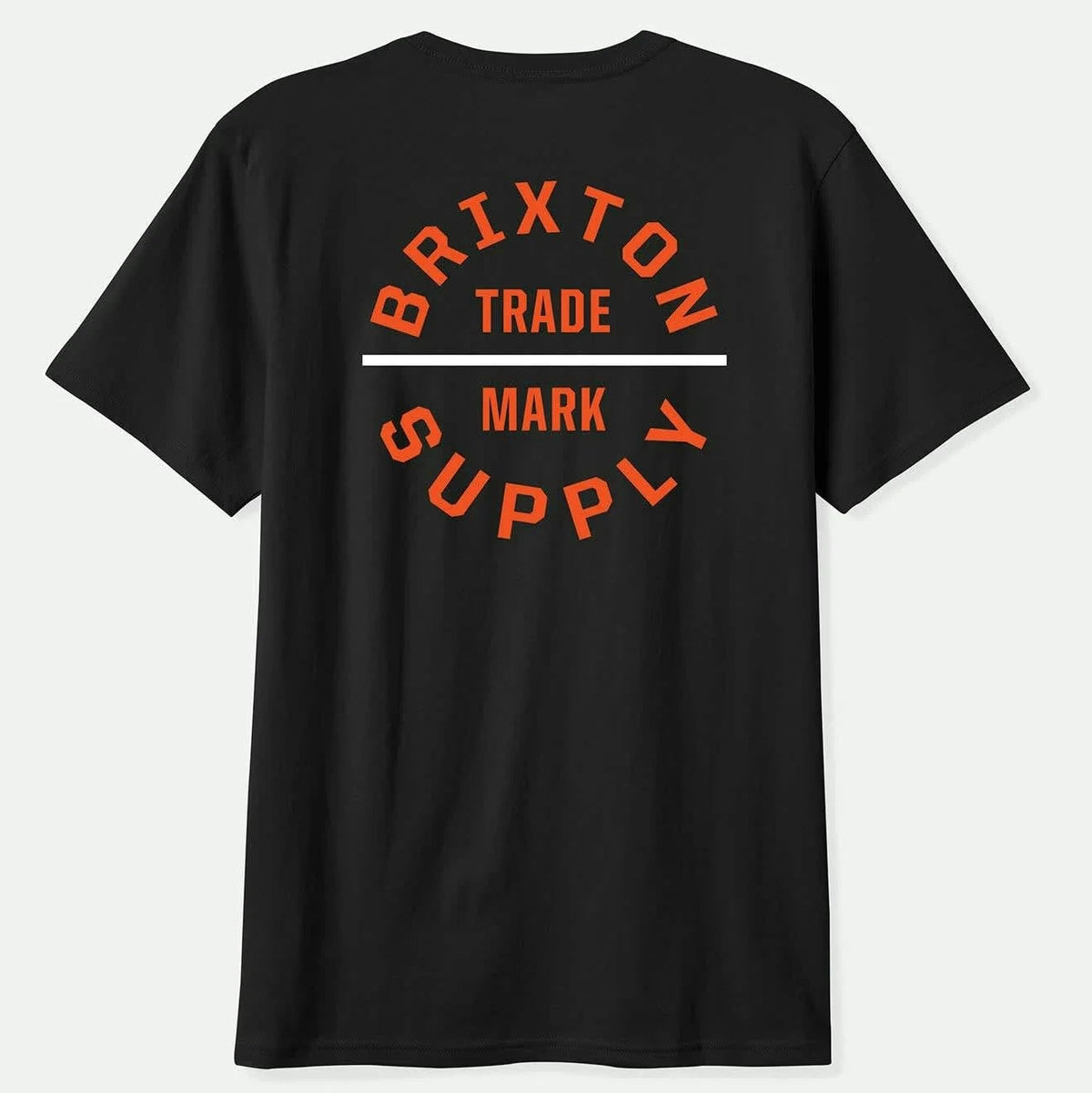 Brixton Oath Black Orange Surplus White Standard S/s Shirt