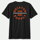 Brixton Oath Black Orange Surplus White Standard S/s Shirt