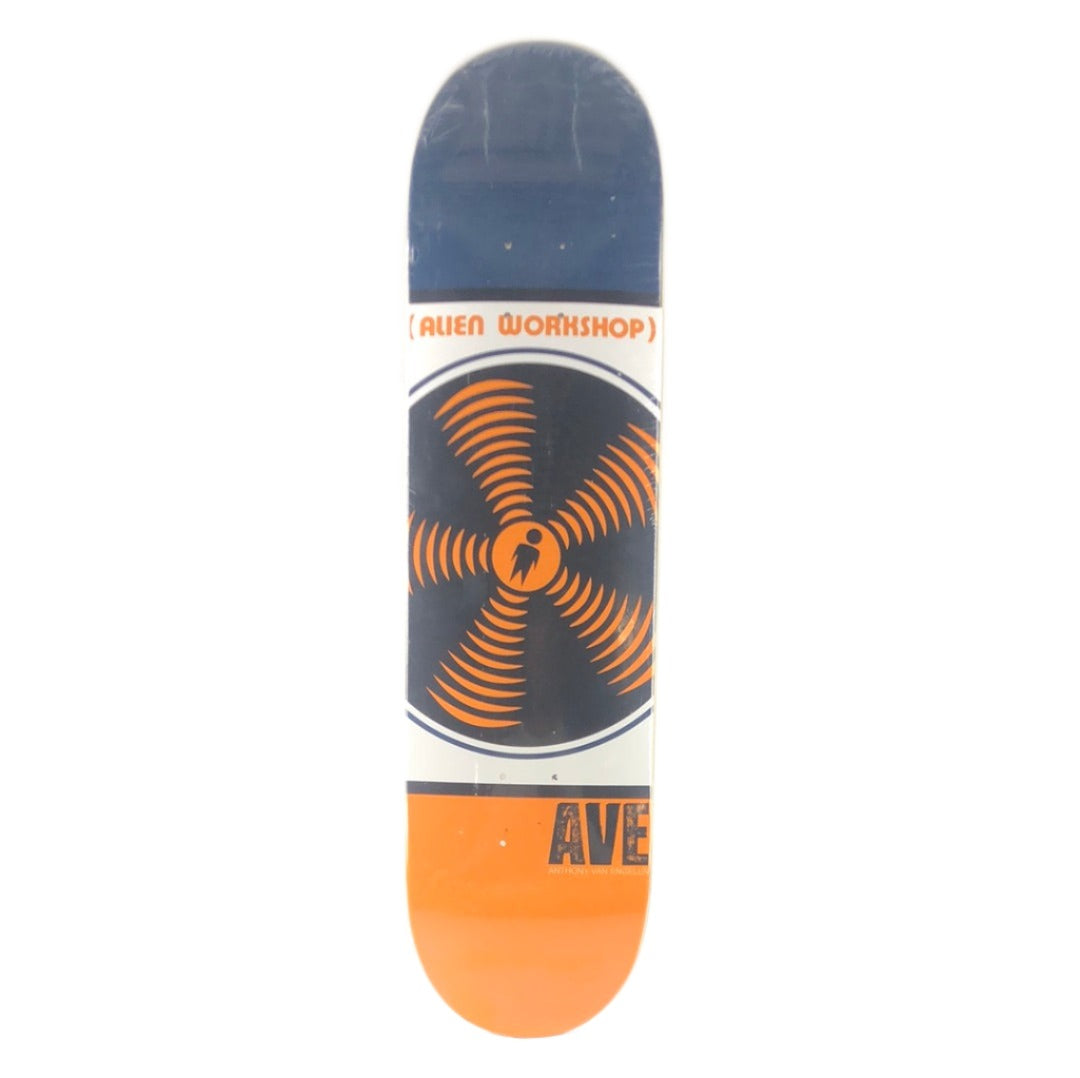 Alien Workshop Anthony Van Engelen AVE Blue/Orange/White 8" Skateboard Deck