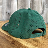 Long Beach Skate LBS Long Side Performance Water Repellent Dark Green Snapback Hat