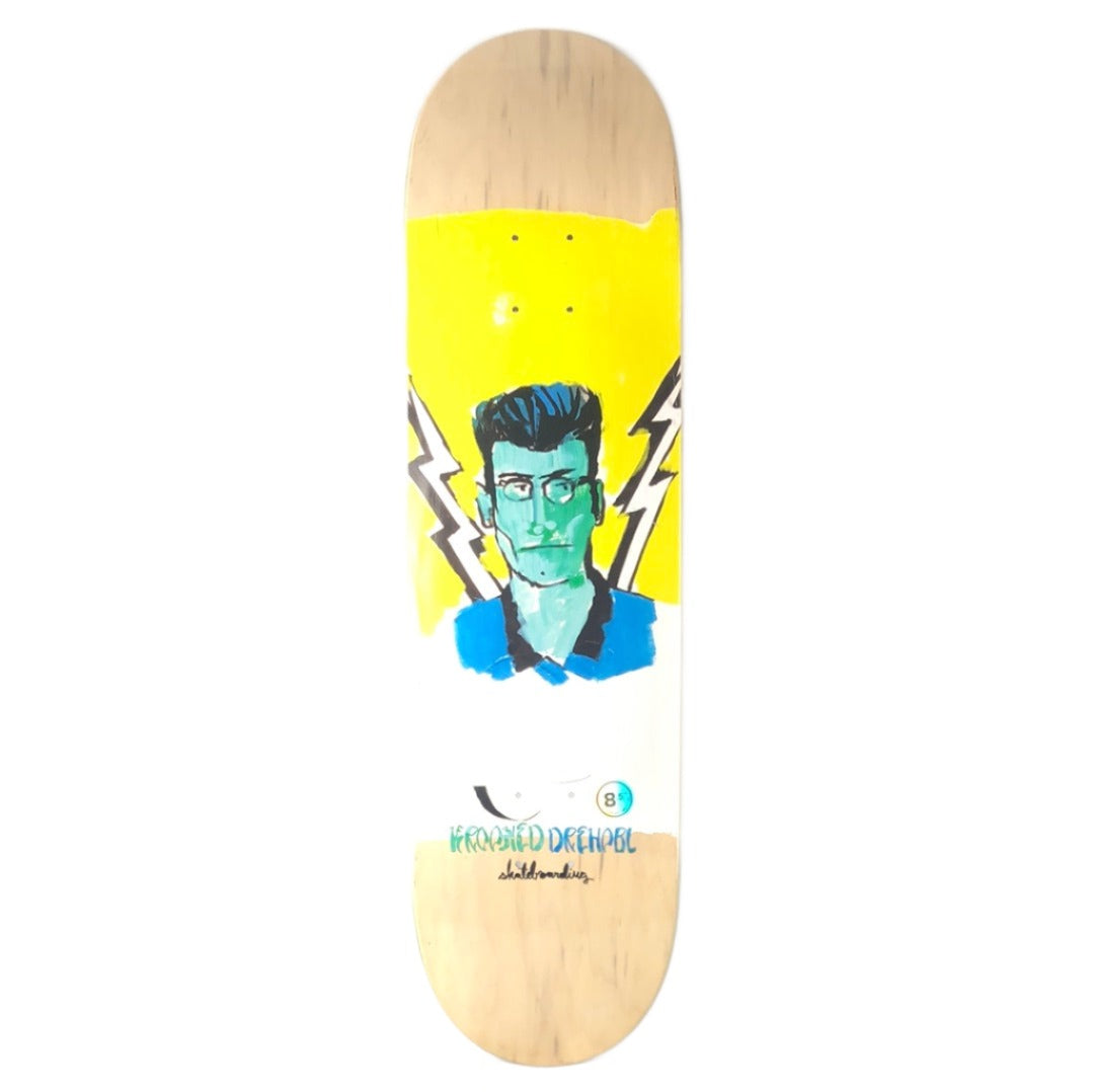 Skateboard Vintage Krooked Dan Drehobl - Fin 2000 - Neuf (stock Ancien)