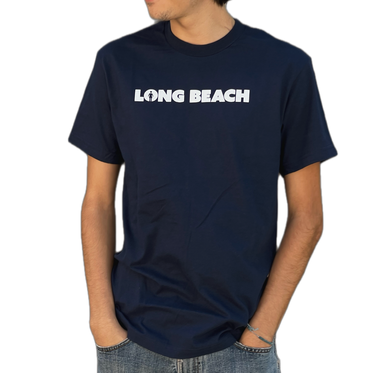 Girl x LB Skate “We OG Long Beach” Dark Navy S/S Shirt