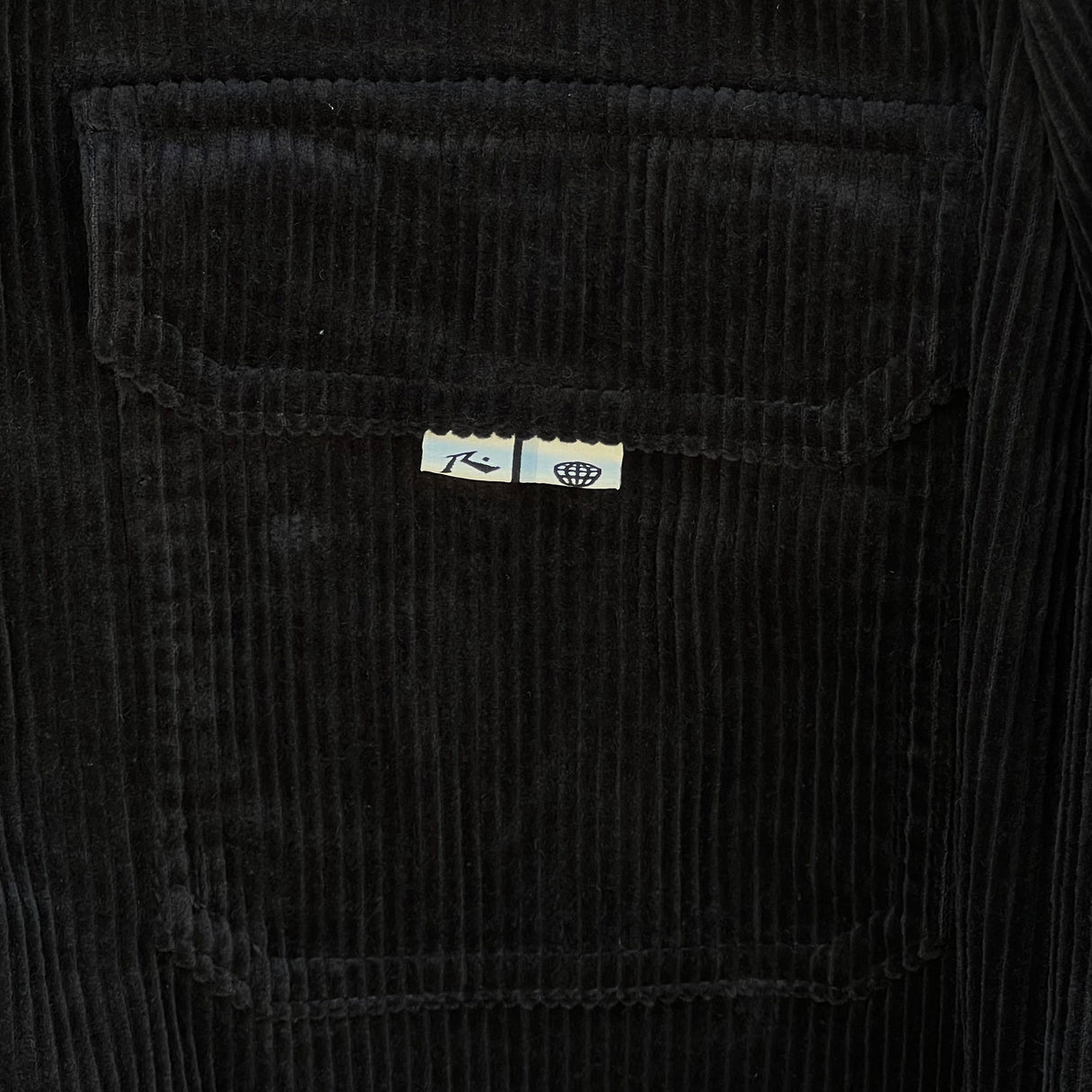 Rusty Zeal Navy Blue Cord Zip Thru Over Shirt