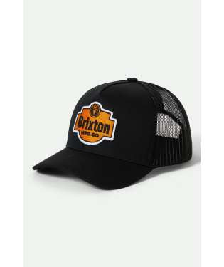 Brixton Genuine Quality MP Trucker Black Snapback Hat