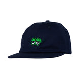 Krooked Eyes Navy/Green Strapback Hat