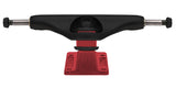 Independent Stage 11 Splatter Span Black Anodized Red Standard Trucks