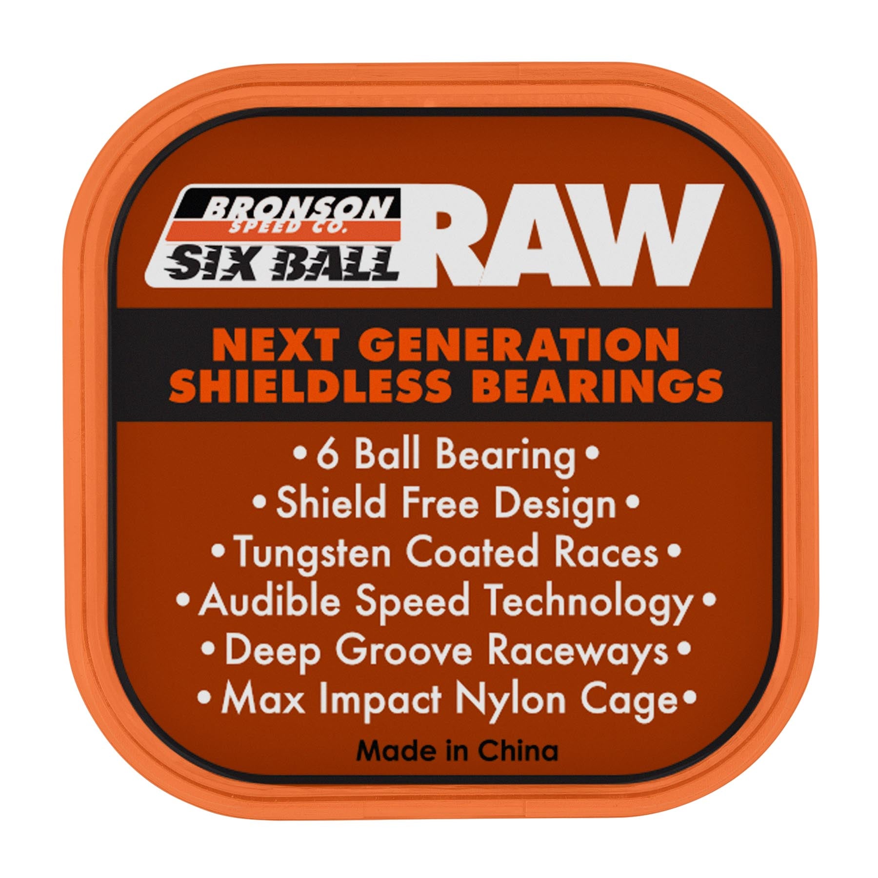 Bronson Speed Co. 6-Ball Raw Bearings – Long Beach Skate Co