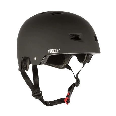 Bullet Deluxe Matte Black Adult Skateboard Helmet