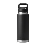 Yeti Rambler 36oz Black Water Bottle with Chug Cap