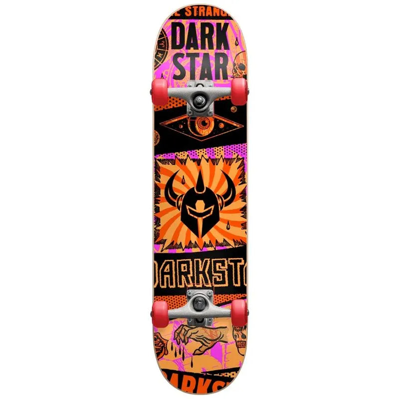 Darkstar Collapse First Push Orange 7.875" Complete Skateboard