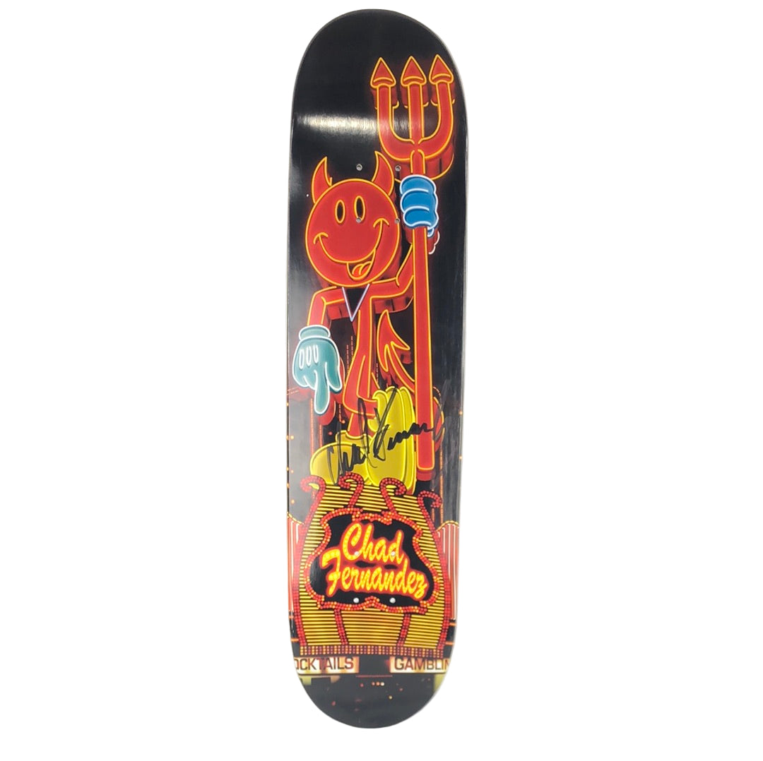World Industries Chad Hernandez Autographed RGB Devil Graphic Multi Color Size 7.75" Vintage Deck