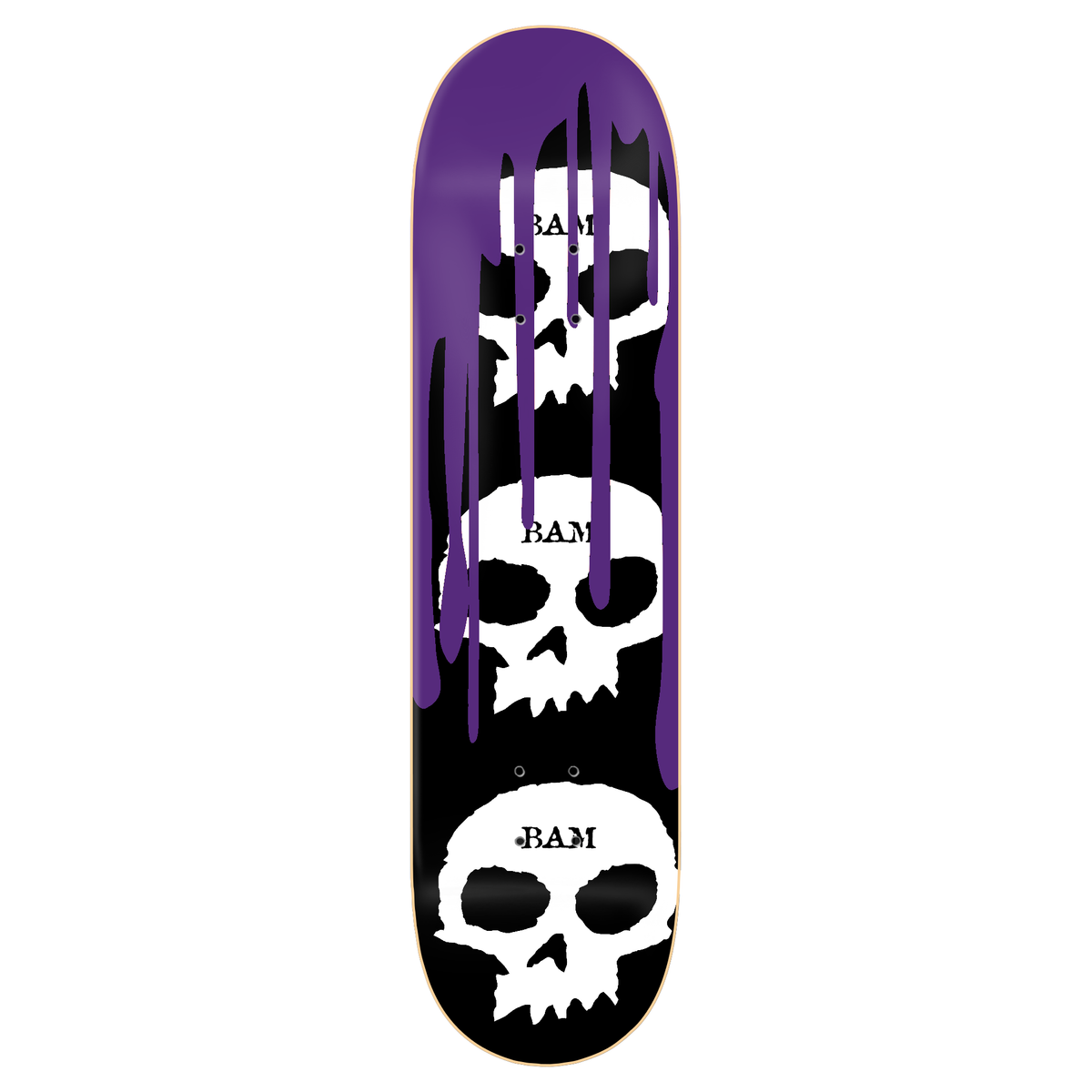 Zero Bam 3 Skull Blood (Purple) Skateboard Deck