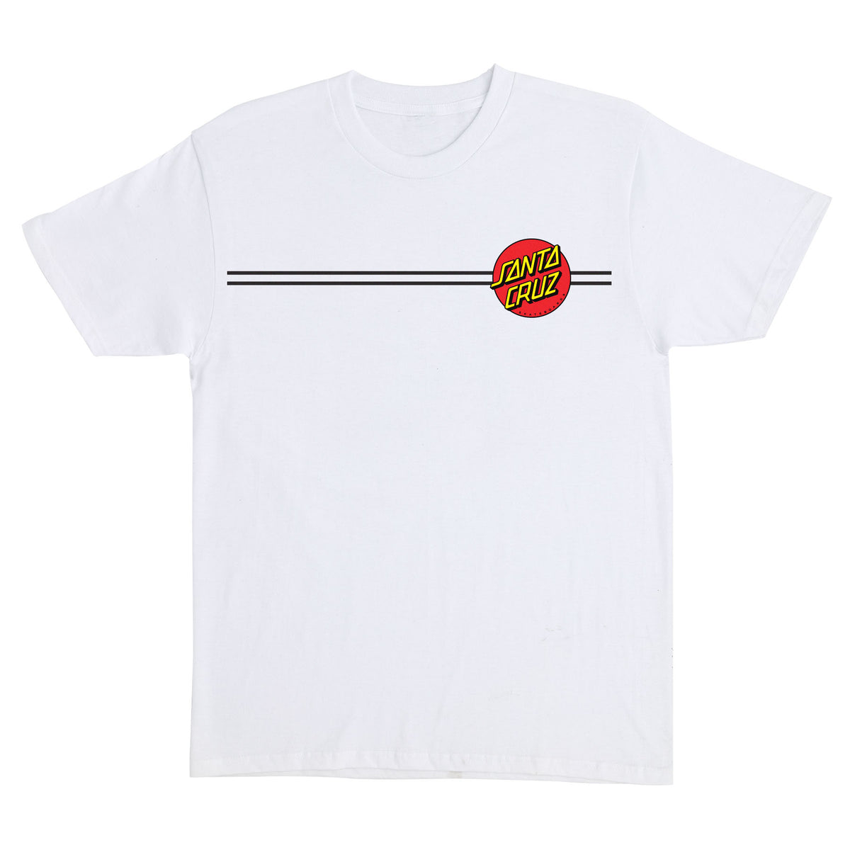Santa Cruz Classic Dot S/s Heavyweight Shirt White