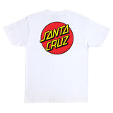 Santa Cruz Classic Dot S/s Heavyweight Shirt White