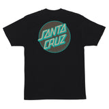 Santa Cruz Other Dot Heavyweight Black Brown Teal S/s Shirt