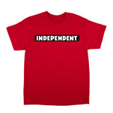 Independent Bar Logo Red Heavyweight S/s Shirt