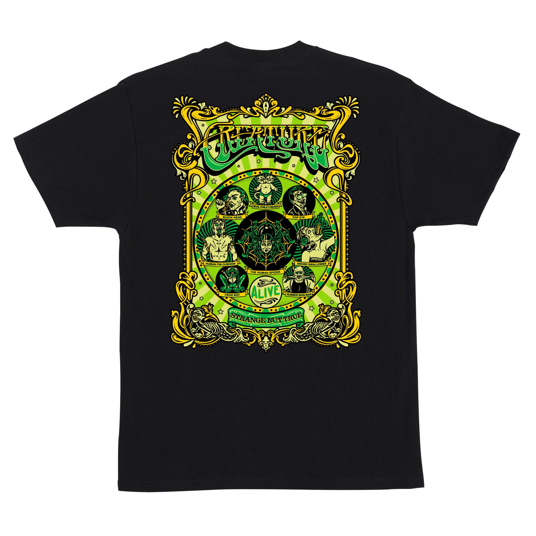 Creature Sideshow Black Heavyweight S/s Shirt – Long Beach Skate Co