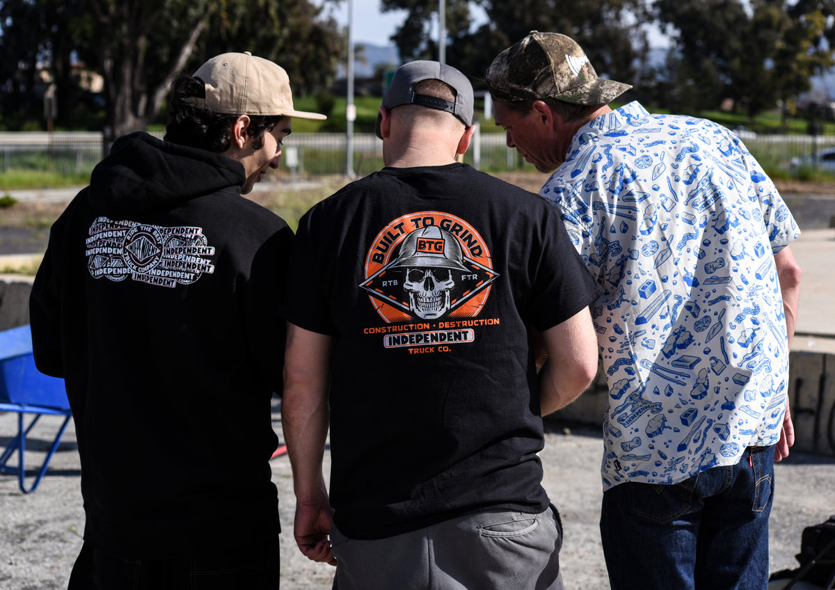 Independent Built To Grind Hard Head S/s Heavyweight Shirt Black