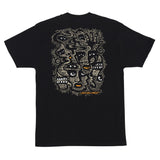 Santa Cruz Wood Cut S/s Heavyweight Shirt Black