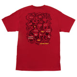 Santa Cruz Wood Cut S/s Heavyweight Shirt Red
