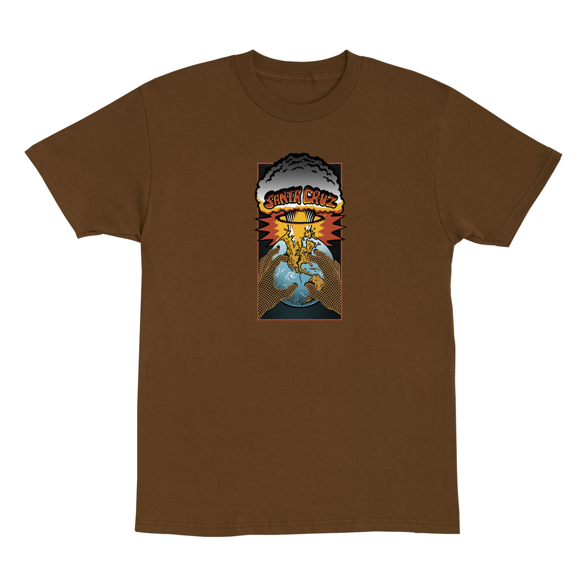 Santa Cruz Kendall EOTW Front S/s Heavyweight Shirt Brown
