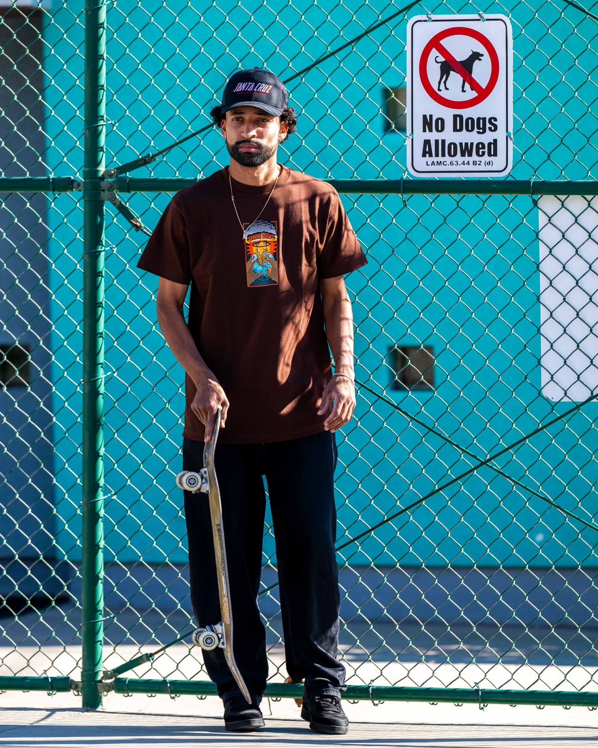 Santa Cruz Kendall EOTW Front S/s Heavyweight Shirt Brown