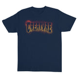Creature Midnight Logo S/s Heavyweight Shirt New Navy