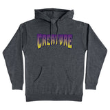 Creature Logo P/O Hooded Heavyweight Sweatshirt Char Heather with Purple