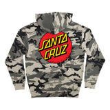Santa Cruz Classic Dot P/O Hooded Heavyweight Sweatshirt Snow Camo