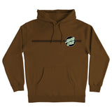 Santa Cruz Other Dot P/O Hooded Heavyweight Sweatshirt Brown with Black Green