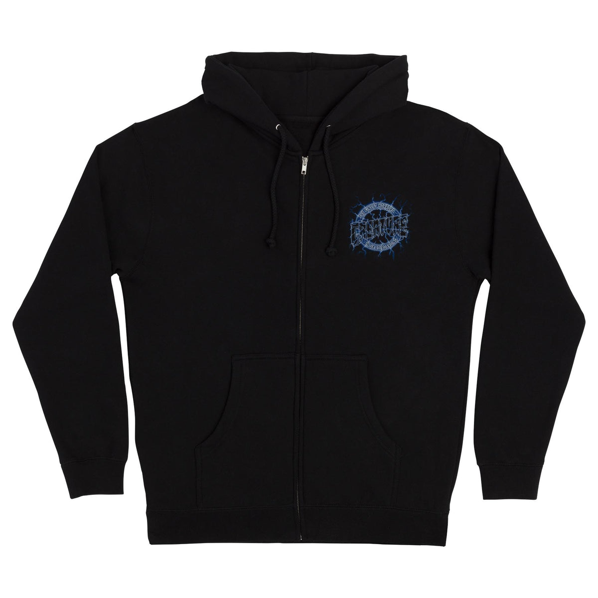 Creature Finest Strike Zip Hooded Heavyweight Sweatshirt Black
