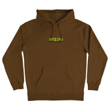 Santa Cruz Malba Crash Dot P/O Hooded Heavyweight Sweatshirt Brown