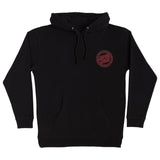 Santa Cruz Loco Dot P/O Hooded Midweight Sweatshirt Black