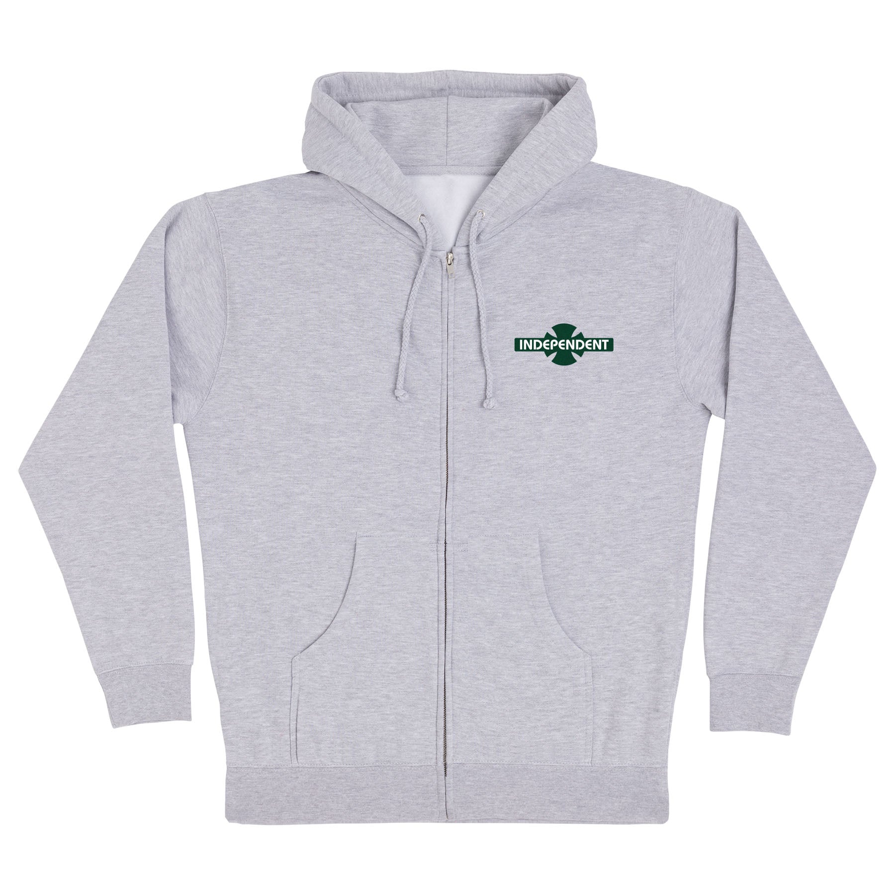 Independent OGBC Original Bar Cross Legacy HW Grey Heather Zip-up