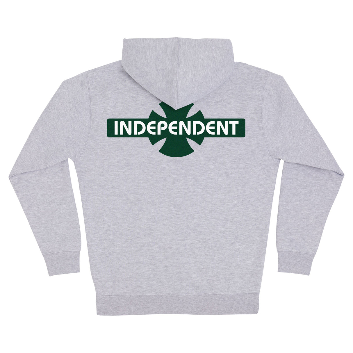 Independent OGBC Original Bar Cross Legacy HW Grey Heather Zip-up Hooded Sweatshirt
