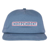 Independent Bar Logo Slate Blue Snapback Hat