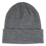 Independent Groundwork Beanie Long Shoreman Hat Grey Heather/Red