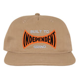 Independent Built To Grind Span Snapback Unstructured Hat Khaki