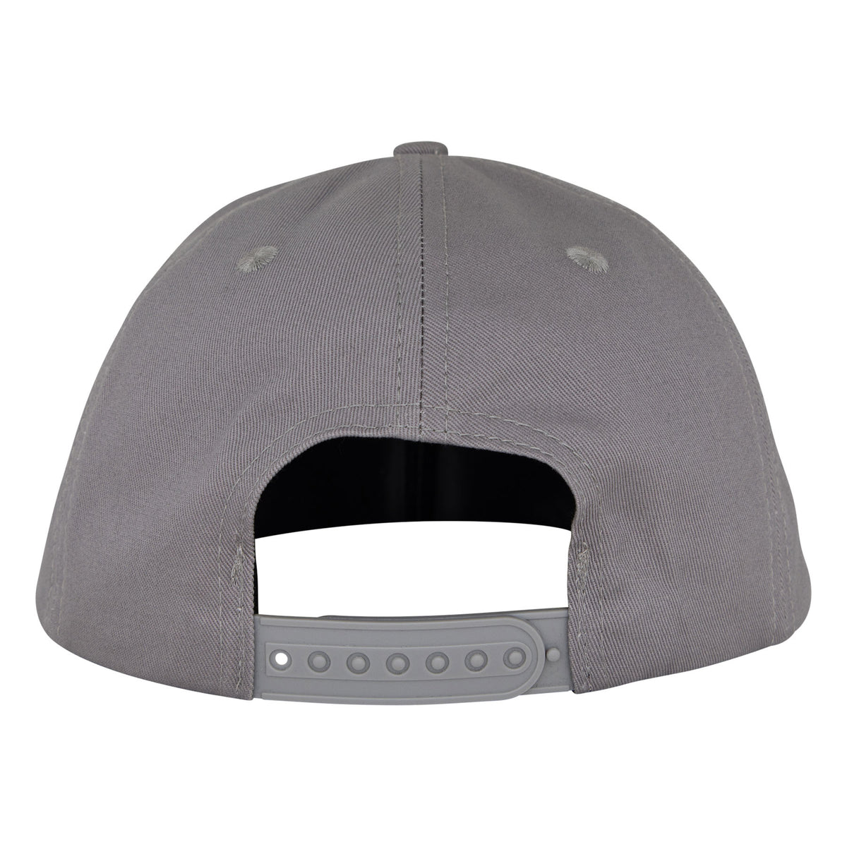 Santa Cruz Plasma Stacked Strip Snapback Structured Hat Heather Grey with Silver