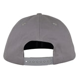 Santa Cruz Plasma Stacked Strip Snapback Structured Hat Heather Grey with Silver