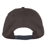 Santa Cruz Strip Felt Snapback Unstructured Hat Charcoal