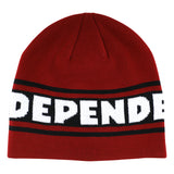 Independent Bar Logo Beanie Skull Cap Hat Red