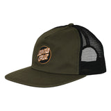 Santa Cruz Cruz Embroidered Snapback Unstructured Hat Olive/Black