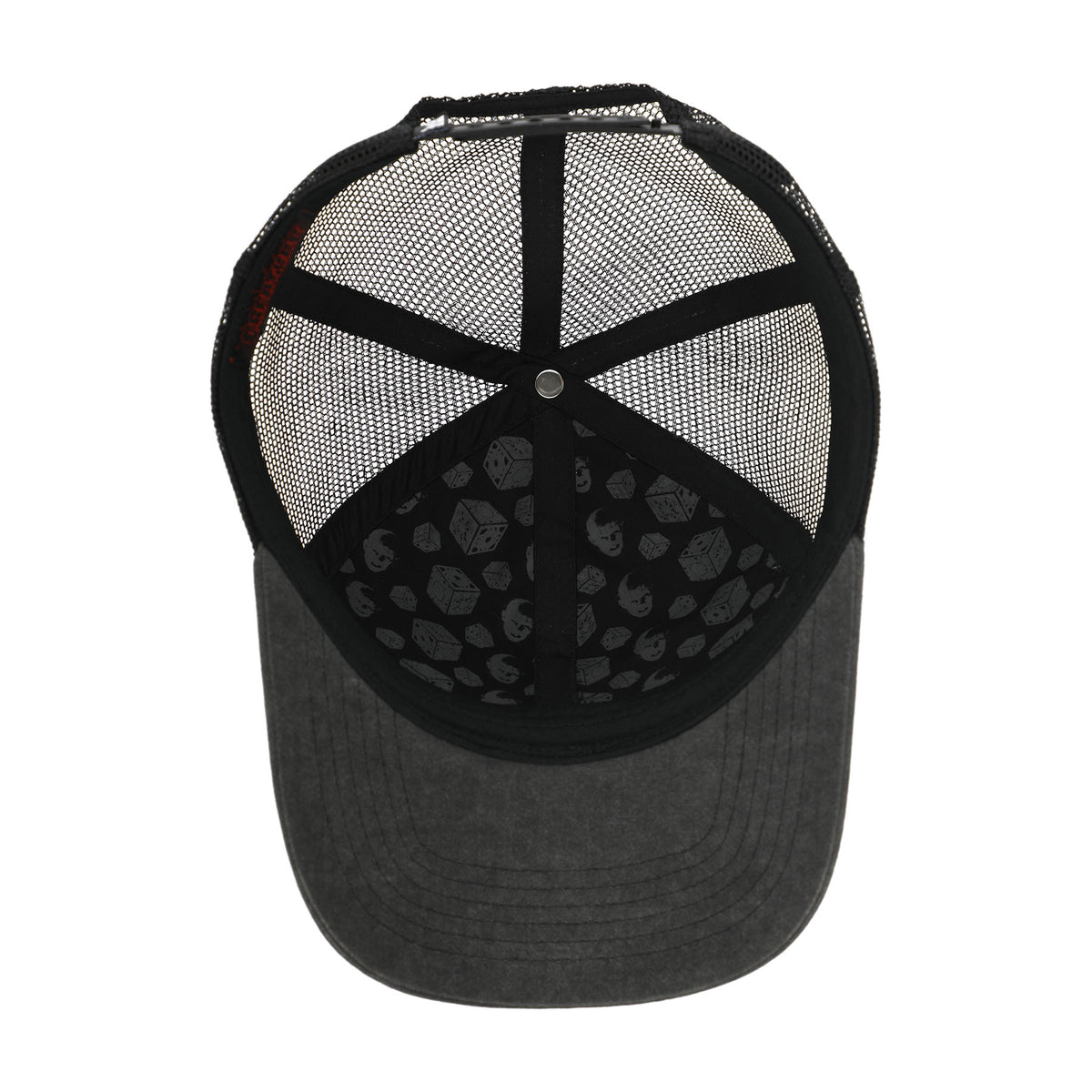 Creature Hellraiser Snapback Structured Hat Black Denim