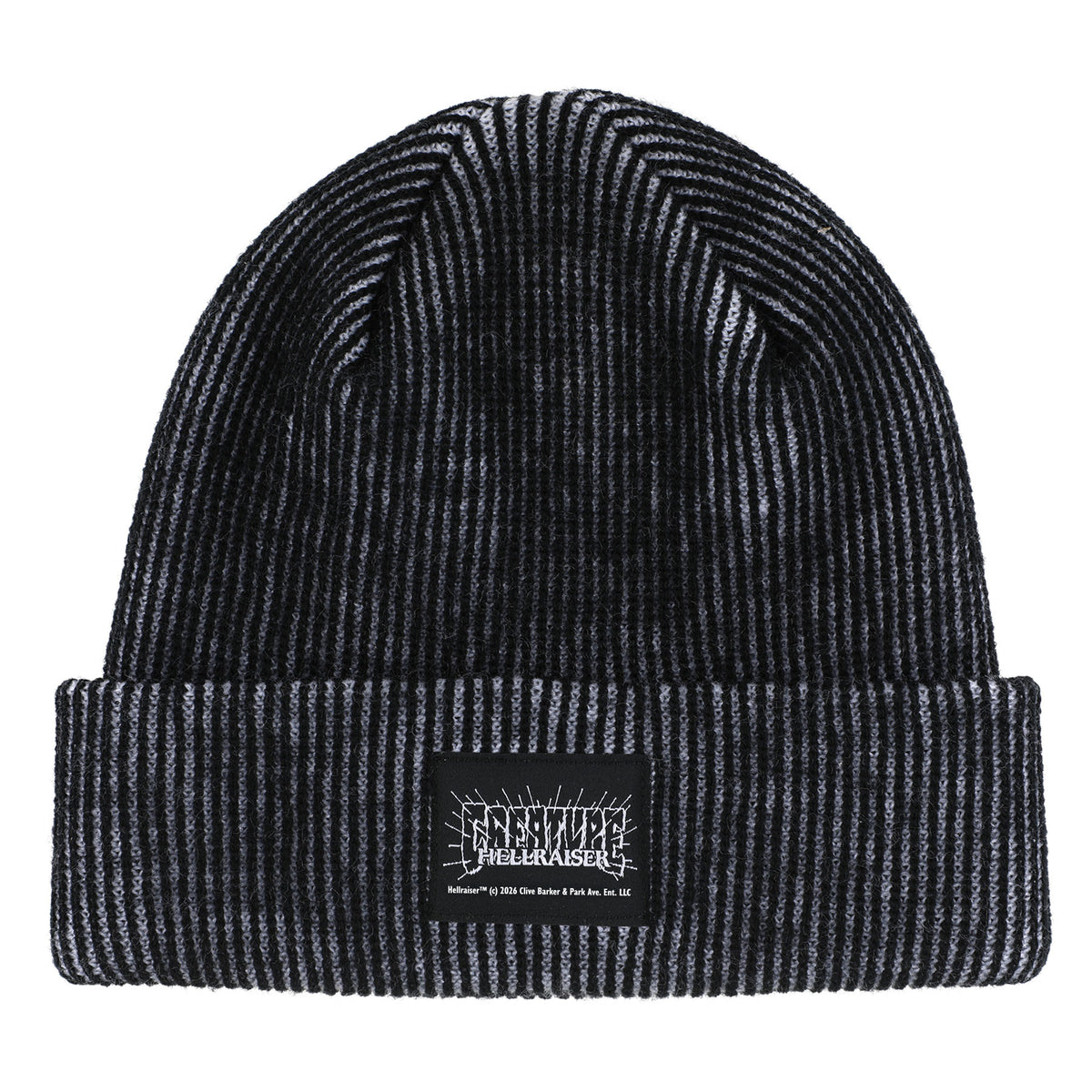 Creature Hellraiser Beanie Long Shoreman Hat Black/White