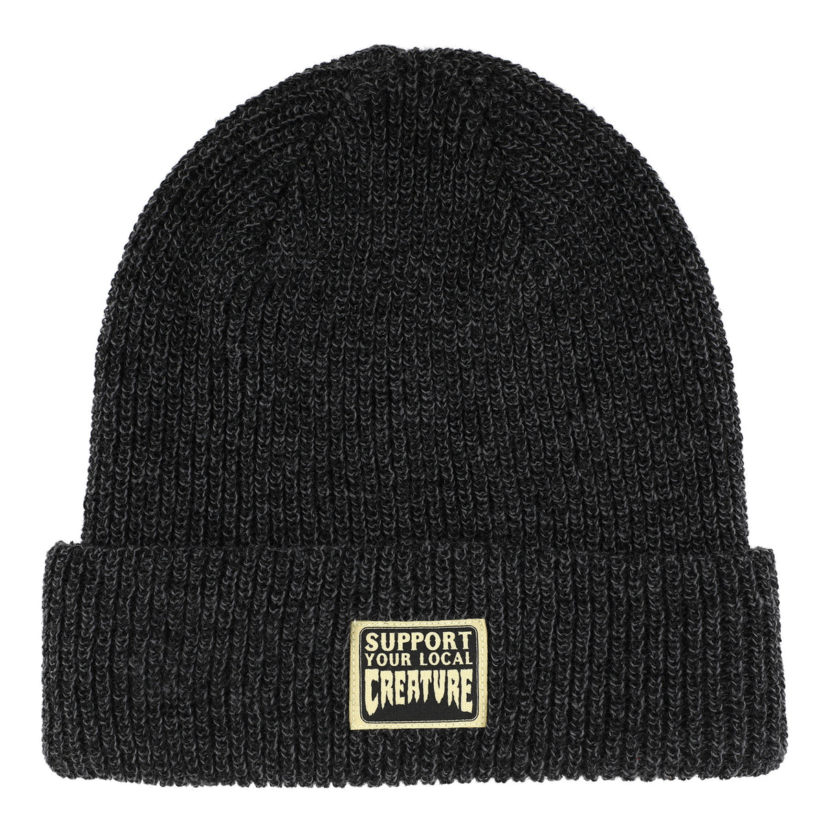 Creature REV Support Beanie Long Shoreman Hat Charcoal Heather
