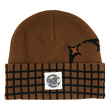 Santa Cruz MFG Vector Beanie Long Shoreman Hat Clay