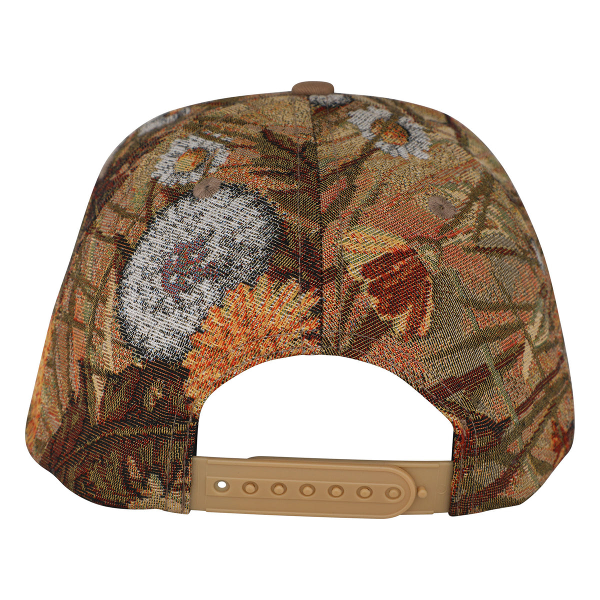 Santa Cruz MFG Tapestry Snapback Structured Hat Floral/Khaki