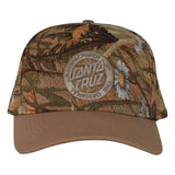 Santa Cruz MFG Tapestry Snapback Structured Hat Floral/Khaki